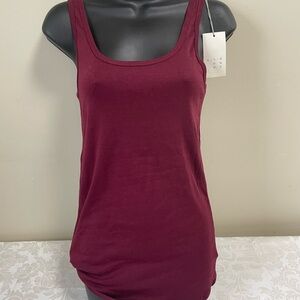a new day Burgundy Tank Top